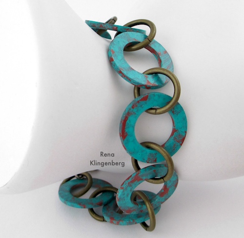 Patina Hardware Bracelet Tutorial by Rena Klingenberg