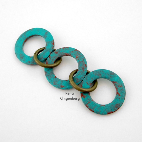 Assembling Patina Hardware Bracelet Tutorial by Rena Klingenberg