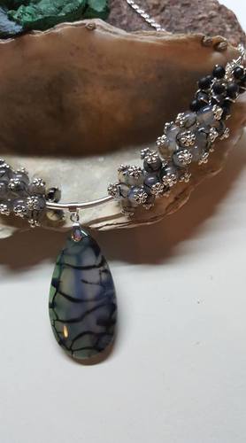 Dragon's Tale Necklace by Stephanie Little  - featured on Jewelry Making Journal