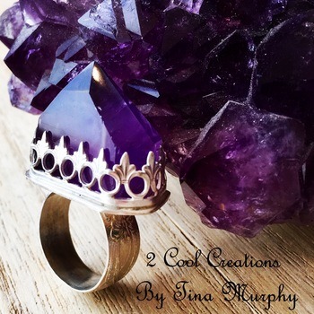 The Queen's Weapon Ring by Tina Murphy - featured on Jewelry Making Journal