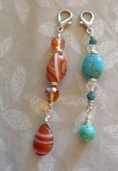 Zipper Pulls from Bead Stash by Kathy Zee - featured on Jewelry Making Journal