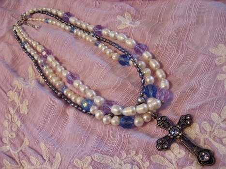 Pewter and Pearls for Easter and More by Tamara Robertson - featured on Jewelry Making Journal