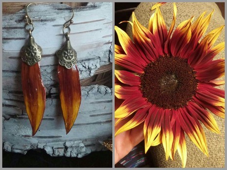 Jewelry Made from Real Flowers by Hillary Flanders - featured on Jewelry Making Journal