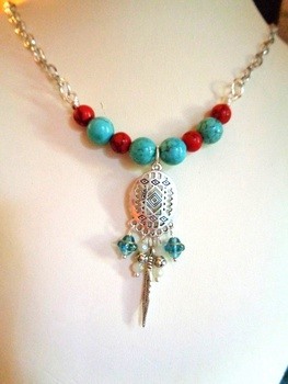 Using an Earring Finding for a Pendant by Kathleen Zaleski Davis - featured on Jewelry Making Journal