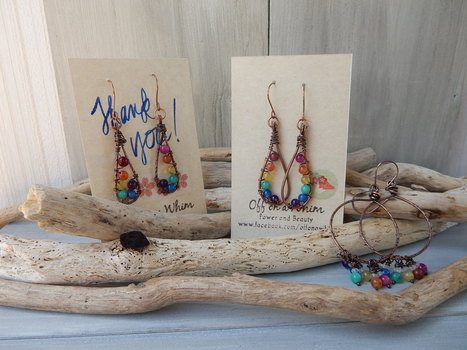 Rainbow Season Earrings by Erinn - featured on Jewelry Making Journal