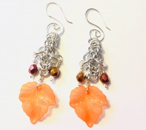 Autumn Byzantine Earrings by Lori - featured on Jewelry Making Journal